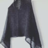 OneColorKnit (musta, silkki mohair poncho)